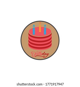 Cake sign icon vector illustration design template