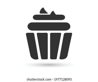 Cake sign icon vector illustration design template
