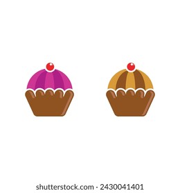 Cake sign icon vector illustration design template 
