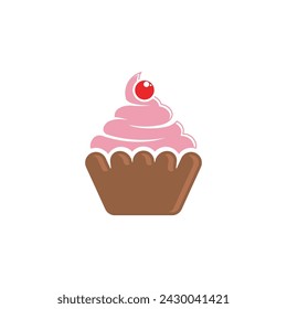 Cake sign icon vector illustration design template 