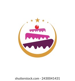 Cake sign icon vector illustration design template 