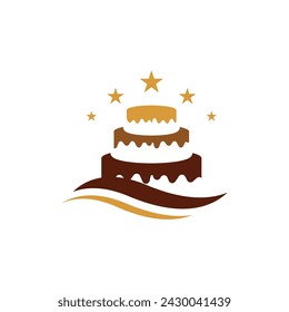 Cake sign icon vector illustration design template 