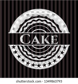 Cake silvery emblem