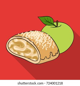 Cake, single icon in flat style.Cake, vector symbol stock illustration web.