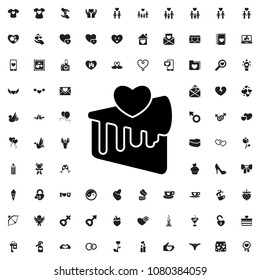 cake slice icon illustration isolated vector sign symbol