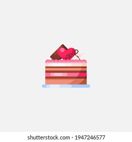 Cake slice icon sign vector,Symbol, logo illustration for web and mobile