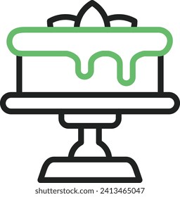 Cake small icon vector image. Suitable for mobile application web application and print media.