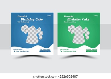 Cake Social Media Post Design 