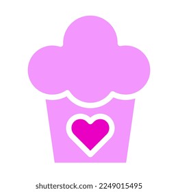 cake solid pink valentine illustration vector and logo new year icon perfect. Icon sign from modern collection for web. Nice design perfect.