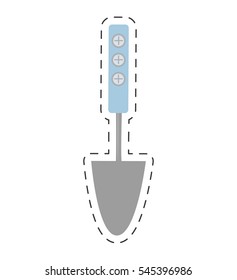 cake spatula server cooking utensils cut line vector illustration eps 10