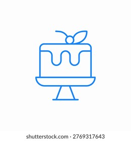 cake stand icon sign vector