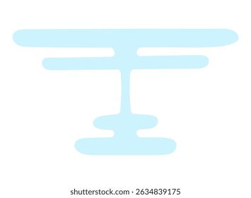 Cake stand, serving plate, dish hand drawn illustration, isolated vector on transparent. Flat style design. Birthday celebration, festival, carnival, party, anniversary clip art, element