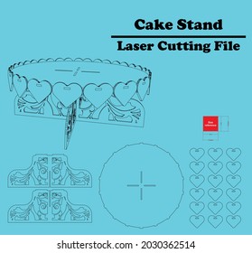 Cake Stand
this is a really fantastic cake stand which can be made from wood or even acrylic laser-cut pieces. available for 3mm material thicknesses.