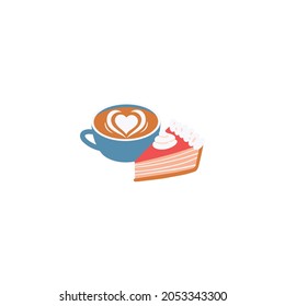 Cake Stickers Isolated On White Background
