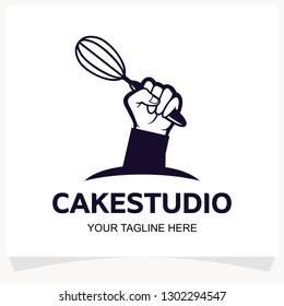 Cake Studio Logo Design Template Inspiration