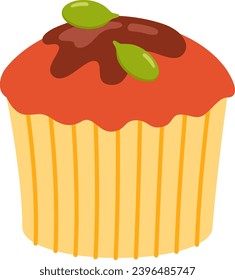 Cake Sweet Bakery Vector Illustration