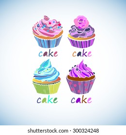 cake sweet birthday cupcake delicious cream food