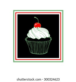 cake sweet birthday cupcake delicious cream food