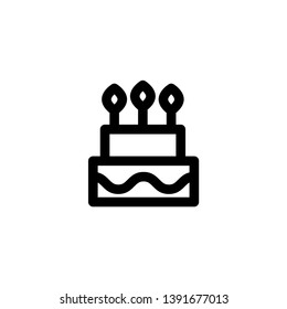 cake, sweet icon vector illustration