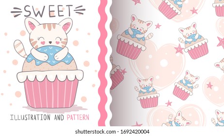 Cake sweet cake - seamless pat