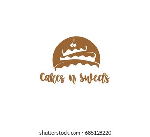 Cake and sweet shop icon, delicious and sweeten, restaurant, baker shop, vector illustration