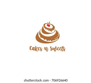 Cake and sweets icon, delicious pastry, strawberry, bread and flour, baked, sweet shop, buy, sell, coffee house, breakfast, white background, vector illustration