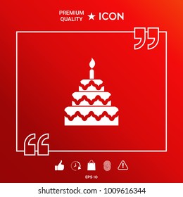 Cake symbol icon