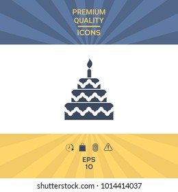 Cake symbol icon