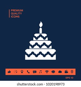 Cake symbol icon
