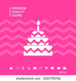 Cake symbol icon