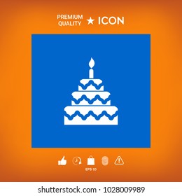 Cake symbol icon
