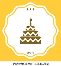 Cake symbol icon