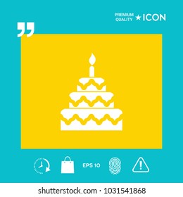 Cake symbol icon