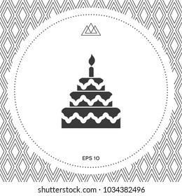 Cake symbol icon
