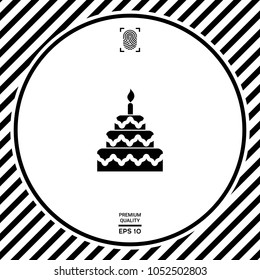 Cake symbol icon