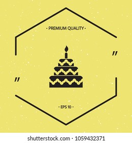 Cake symbol icon
