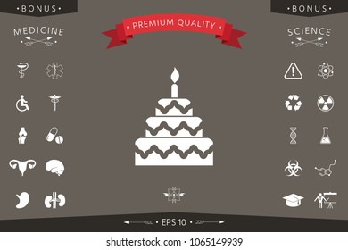 Cake symbol icon