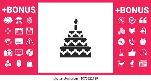 Cake symbol icon