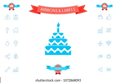 Cake symbol icon
