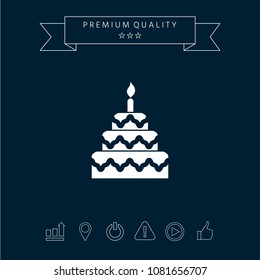 Cake symbol icon