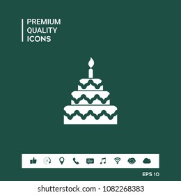 Cake symbol icon