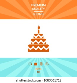 Cake symbol icon