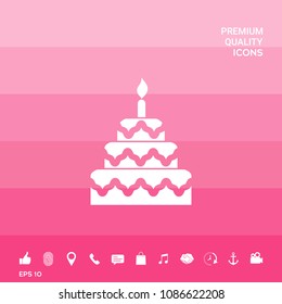 Cake symbol icon