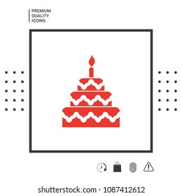 Cake symbol icon
