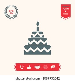 Cake symbol icon