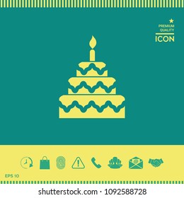Cake symbol icon