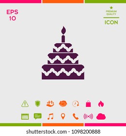 Cake symbol icon
