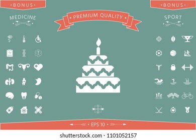 Cake symbol icon