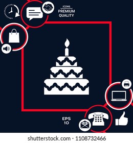 Cake symbol icon