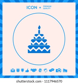 Cake symbol icon